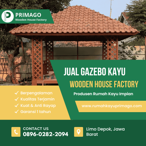 jual gazebo kayu